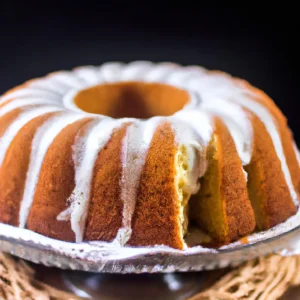 Bolo de Cenoura com Calda de Canela