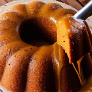 Bolo de Cenoura com Calda de Coco