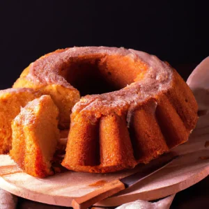 Bolo de Cenoura com Calda de Frutas Vermelhas