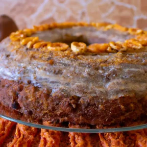 Bolo de Cenoura com Calda de Limão